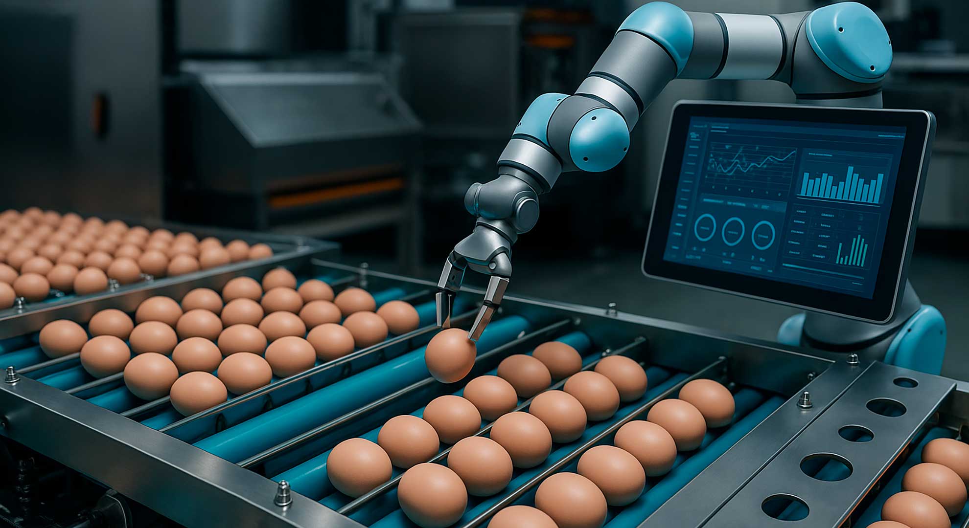 Línea automatizada para manejo y empaque de huevos ZENYER